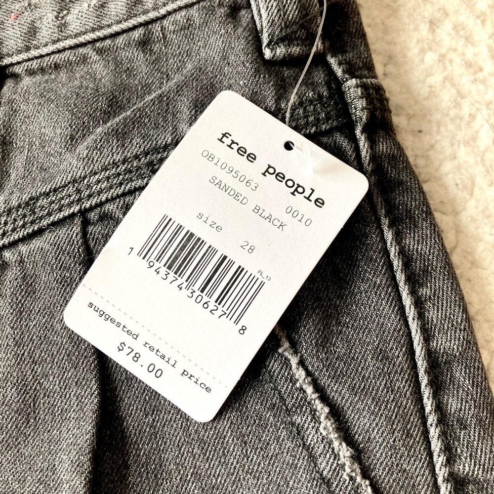 Free People | Side Car Denim Mini Skirt Black - Picture 8 of 9